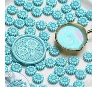 100pcs Mixed Color Glitter Dreamy Aurora Sealing Wax Stamp Beads DIY Envelope Wedding Invitation Scrapbooking Handcraft Decor(L)