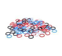 100pcs Mixed Color Pigeons Training Leg Bands for Easy Identification and Management Pigeons Competition Markers