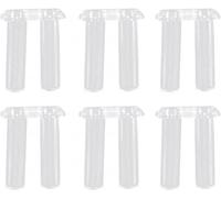 100pcs Mixed Rimless Glasses Double Rubber Stopper Locking Rings Plastic Glasses Double Ring Pins Easy Operation