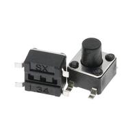 100PCS Momentary Tactile Push Button Click Switch 4.5X4.5mm H=4.3/4.5/5/6/7/8/9/10/13mm~25mm 4Pin SMT PCB Mounting(4.5X4.5X10MM)
