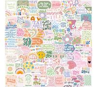 100PCS Motivational & Inspirational Stickers - Durable Waterproof Positive Affirmation Vinyl Decals for Teens & Adults, Perfect for Laptops, Water Bottles, Journals, Vision Boards, Scrapbooks & Gifts