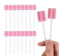 100pcs Mouth Swabs, Swabs, Mouth Swabs for End of Life Care, Oral Care Sponge Swab, Swab Dental Stick, Disposable Mouth Cleaning Sponge Swab, Tooth Cleaning Tool, Foam Swab Sticks for Oral Care