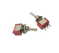 100PCS MTS-123 3 pins,Spring (ON)-OFF-(ON) Momentary Toggle Switch
