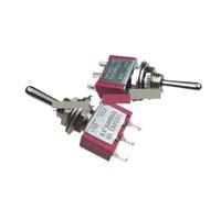 100PCS MTS-123 Momentary Toggle Switch 6MM ON-OFF-ON 3A 250VAC 6A 125VAC 3PIN SPDT 3 Position Reset With Solder Terminal