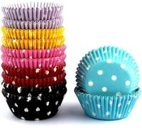 100pcs Muffin Cupcake Liners Paper Baking Cups Cases Multi Colors Perfect for Birthday Party Wedding Home Party Themed Event Charity & Special Occasions