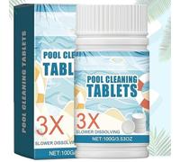 100PCS Multi-Function Chlo/rine Tab/lets for Hot Tubs,Powerful Clearwater Chlo/rine Tab/lets,Swimming Pool Chlo/rine Tab/lets for Pool Maintenance,Dissolving Long-Lasting Cleaning Tab/lets,Gentle