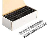 100Pcs Multi Hole Metal Binding Rings Adjustable Iron Coils for Office School Document Paper Management Rings