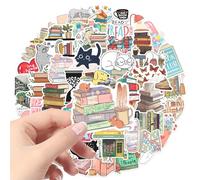 100Pcs Multi-Style Bookish Stickers for Reading, Waterproof Scrapbooking Book Lover Gifts, Booktok Cute Laptop Decoration