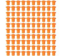 100pcs Mushroom Rebars End Cap, Rebars Cap, Protective Covers for Rebars and T Post, for Construction Site Protection