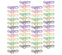 100pcs Music Note Paper Clips Mixed Colour Iron Creative