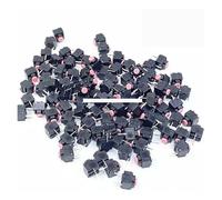 100PCS Mute Button 6 * 6 * 7.3 Silent Switch Wireless Wired Button Switch 6X6X7.3MM IDGTTLDF(Pink button)