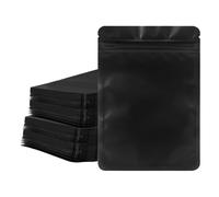 100Pcs Mylar Bags, 14 x 20CM Smell Proof Ziplock Storage Bag Resealable Foil Pouch Heat Sealable Packaging Baggies for Food Jewelry Electronics