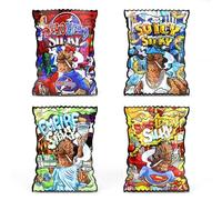 100Pcs Mylar Bags 3.5g, Resealable Cali Packs 3.5g, Food Grade Cali Bags for Snacks, Jewelry, Coffee, Tea, Small Ziplock Storage Bags