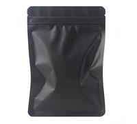 100Pcs Mylar Bags,Resealable Bag Foil Ziplock Bags,Cali Packs,Mylar Bags 3.5 Grip Seal Packaging Baggies for Food,Jewelry, Electronics (Black, 10.5x15cm - 100pcs)