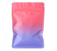 100Pcs Mylar Bags,Resealable Bag Small Foil Ziplock Bags,Cali Packs,Mylar Bags 3.5 Grip Seal Packaging Baggies for Food,Jewelry, Electronics (Red-Purple, 9x12cm - 100pcs)