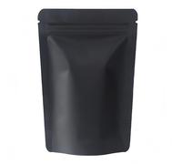 100Pcs Mylar Bags,Ziplock Black Stand Up Pouches for Food Storage 10x15cm