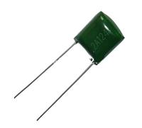 100pcs Mylar Film Capacitor 100V 2A124J 0.12uF 120nF 2A124 5% Polyester Film capacitor AUOQKQUT