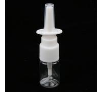 100pcs Nasal Spray Bottle, Mist Spray Bottle, Refillable Empty Nose Fine Mist Sprayer, Rhinitis Care Sprayer,Portable Plastic Nasal Spray Container for Saline Essential Oils Home Outdoor Travel (10ml)