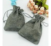 100pcs Natural Burlap Linen Jute Drawstring Gift Bag Sack Wedding Birthday Party Favors Drawstring Gift Bag Baby Shower