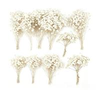 100pcs Natural Dried Baby’s Breath Flowers Pure white Preserved-Dried Babies Breath Bouquet, Real Gypsophila for Wedding, DIY Crafts, Resin Art, Invitation Cards & Home Décor