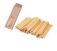 100Pcs Natural Mason Bee Tubes Eco-Friendly Beekeeper Nesting Refill Tubes Stable Safe Mason Bee Nesting Tubes for Bee House Nest