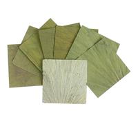 100Pcs Natural Real Dried Lotus Leaf, Square Cuting Leaves for Cooking, Food Wrapper, for Chinese Dim Sum Wrapping, 7.87" x 7.87", Green