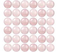100Pcs Natural Stone Beads 10mm Rose Quartz Round Gemstone Loose Beads with Elastic Bracelet String for Bracelets Necklace Jewelry Making