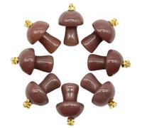 100pcs Natural Stone Quartz Crystal Mushroom Pendant or Jewelry Making -STONE 2