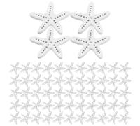100pcs Nautical Wood Sea Star Cutouts for DIY Crafters White Wood | Ocean Theme Ornaments, Easy Stringing, Coastal Wedding Decor, Nursery Garland, Lightweight Pieces