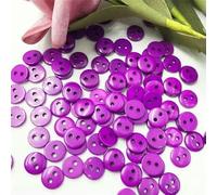 100pcs New 8mm 2 Holes Button/Sewing Lots Mix PT12-Color 2