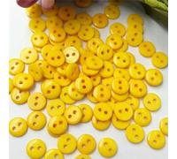 100pcs New 8mm 2 Holes Button/Sewing Lots Mix PT12-Color 6