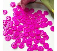 100pcs New 8mm 2 Holes Button/Sewing Lots Mix PT12-Color 9
