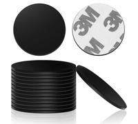 100PCS NFC Tags NFC Stickers NTAG215 NFC215 504 Bytes Memory Round NFC Cards Blank NFC Coins with Adhesive Back Compatible with Most NFC-Enabled Devices-Black