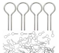 100Pcs Nichrome Wire for Ceramics, High Temp Wire for Kiln Glass Fusing, P Shaped Hanging Burning Needle Fire Temperature Resistance Jump Ring Hooks Supplies to Make DIY Pendant Ornament Hobbyists