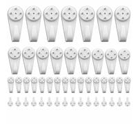 100PCS Non-Trace Picture Hooks Duty, Picture Hanging Hooks Kit for Hard Walls, No Damage Hanging Kit, Invisible Nail Hooks for Picture Frames, Wall Mounting Hooks for Plasterboard, Drywall