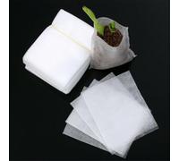 100pcs Non Woven Grow Bags for Home Gardening Biodegradable Plant Pots Suitable for Development and Root Aeration (11x13cm)