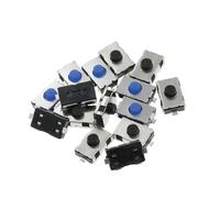 100PCS Normally Open 4X6X2.5H 2P SMT 12V 0.5A 3X6X2.5MM Normally Closed Push Button Switch Tact Touch Switch Metal Tactile(Normally open)