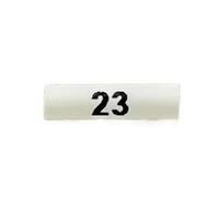 100PCS Number 1~30 Printed Heat Shrinking Tube for Wire Identification, White Tube With Printed Symbol(3.0mm diameter,Symbol 23)