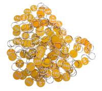 100pcs Numbered Key Tags 1 to 100 Aluminium Alloy with Ring