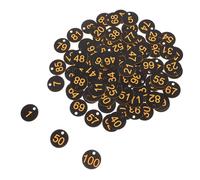 100pcs Numbered Plastic Labels Key Tags Identifiers Round for Gym Hotels Schools Storage Ganization for Lockers and Hotels
