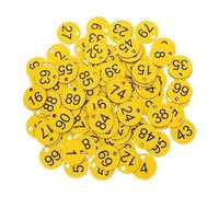 100pcs Numbered Plastic Labels Round Key Tags for Identification Organizing Solution Lockers Storage Bags Dorms Offices for Luggage Home Organisation