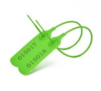 100pcs Numbered Security Seals Tamper Resistant Tags Plastic Sign Safety Zip Ties Self-Locking Luggage Bags Shoes Clothes Lock Tag (Green,100pcs)