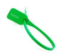 100pcs Numbered Zip Ties Plastic Security Seals Tamper Evident Tags Pull-Tite Secure Tabs Disposabl Self-Locking Signage(Green)