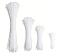 100Pcs Nylon Cable Ties Self-Locking Cord Ties Straps Adjustable Cables Fastening Loop Home Office Wire Zip Ties(3X150MM)