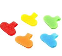 100pcs Nylon Data Cable Label Reusable Writeable Storage Labels Tags Wire Self Adhesive Stickers Management Organizer for Office Wire