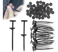 100Pcs Nylon Universal Cable Tie Buckl, Self-Locking Nylon Zip Ties Holder Heavy Duty, Plastic Zip Ties for Cable, Cable Ties Tool Fasteners Car Body for Car Daily Auto Fixing Repair