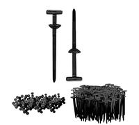 100Pcs Nylon Universal Cable Tie Buckle, Embedded Mountable Zip Ties with Self-Locking Design, Heavy Duty Plastic Cable Clips for Automotive Repair, Wire Management, and Daily Use