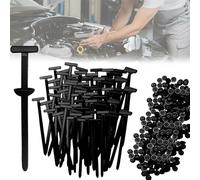 100PCS Nylon Universal Cable Tie Buckle - Heavy Duty Self-Lockin Zip Ties Holder, Multipurpose Plastic Cable Ties Tool Fasteners, UV-Resistant Wire Nylon Zip Tie Holders for Car Daily Auto Fixing