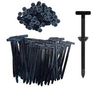 100Pcs Nylon Universal Cable Tie Buckle, Heavy Duty Self-Locking Cable Ties, Multipurpose Black Zip Ties Clips with Pin & Button for Trunks and Engine Guards und Daily Repair