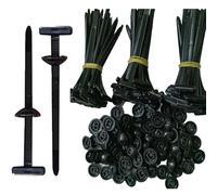 100Pcs Nylon Universal Cable Tie Buckle, Heavy Duty Self-Locking Nylon Zip Ties Holder Clip, Multipurpose Universal Plastic Cable Ties Clip Tool for Car Automotive Repair and Daily Repair Cable Tie Ho